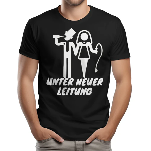 Unter Neuer Leitung – Lustiges Hochzeitsdesign für Ehemann