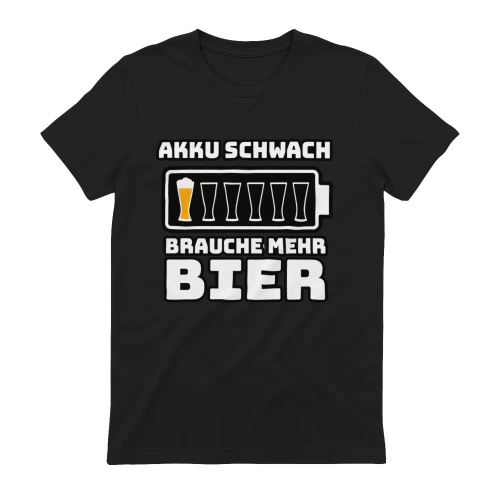 Akku Schwach Bier T-Shirt