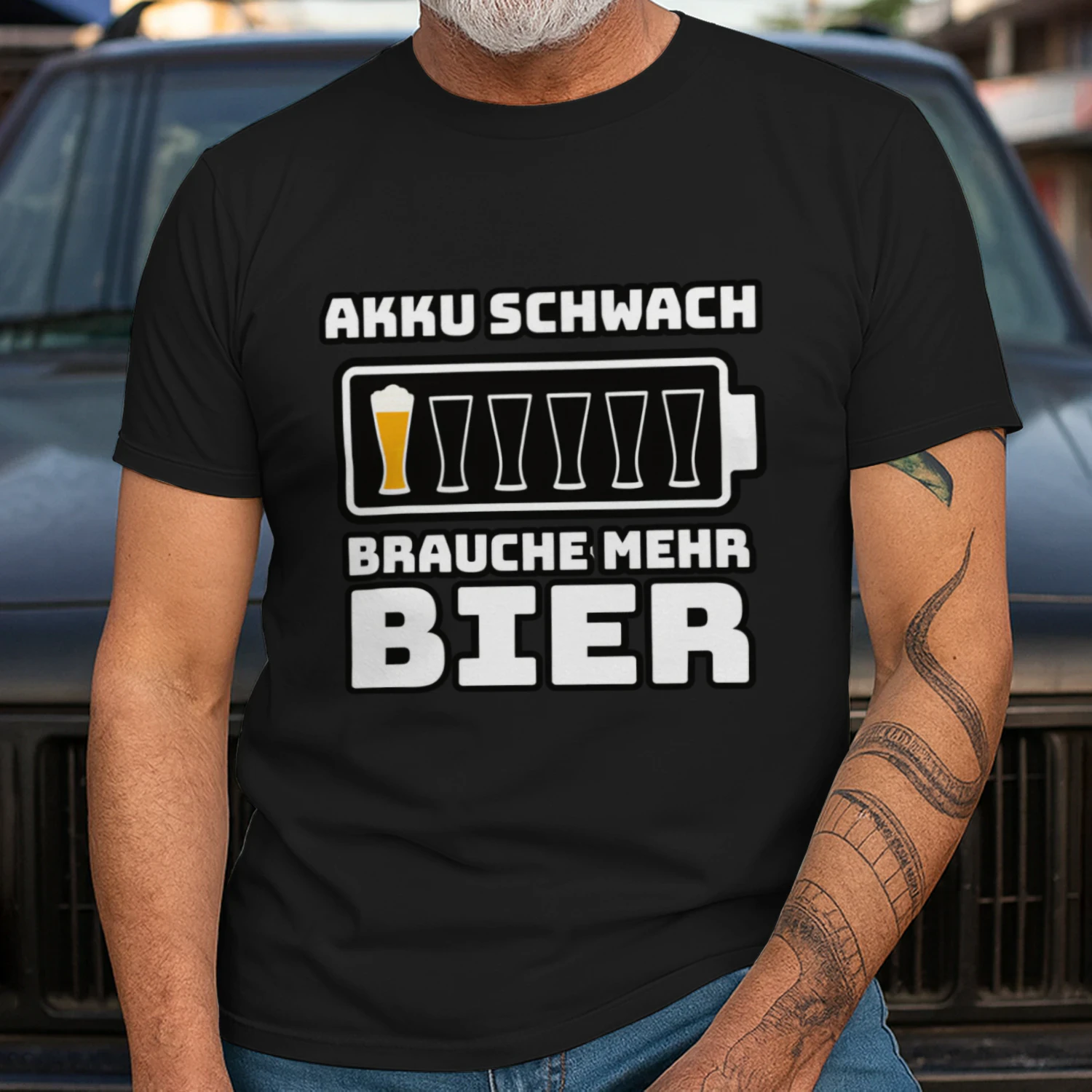 Akku Schwach Bier T-Shirt