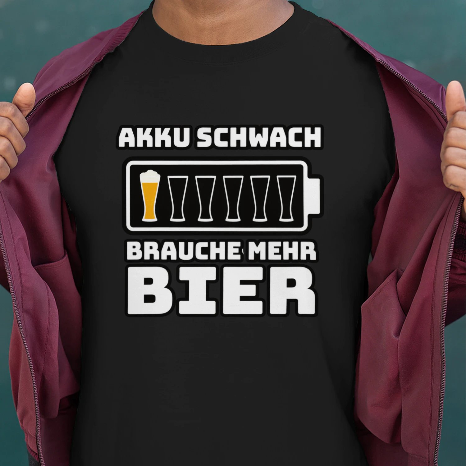 Akku Schwach Bier T-Shirt
