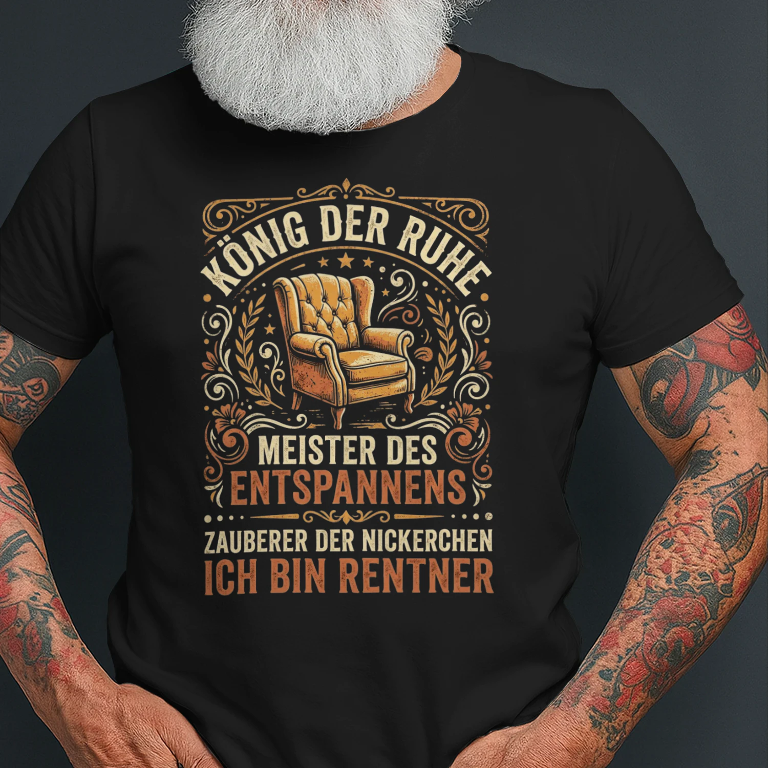 Koenig Der Ruhe Rentner T Shirt