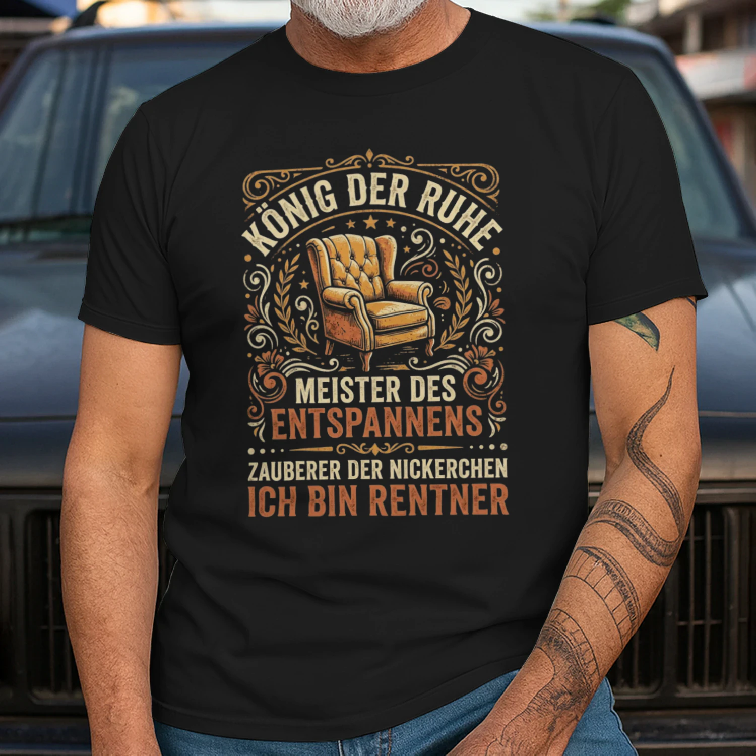 Koenig Der Ruhe Rentner T Shirt