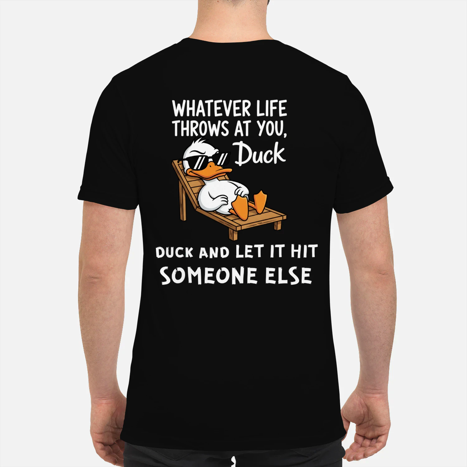 Whatever Life Throws At You Duck Funny T-Shirt - Sarcastic Animal Humor Tee