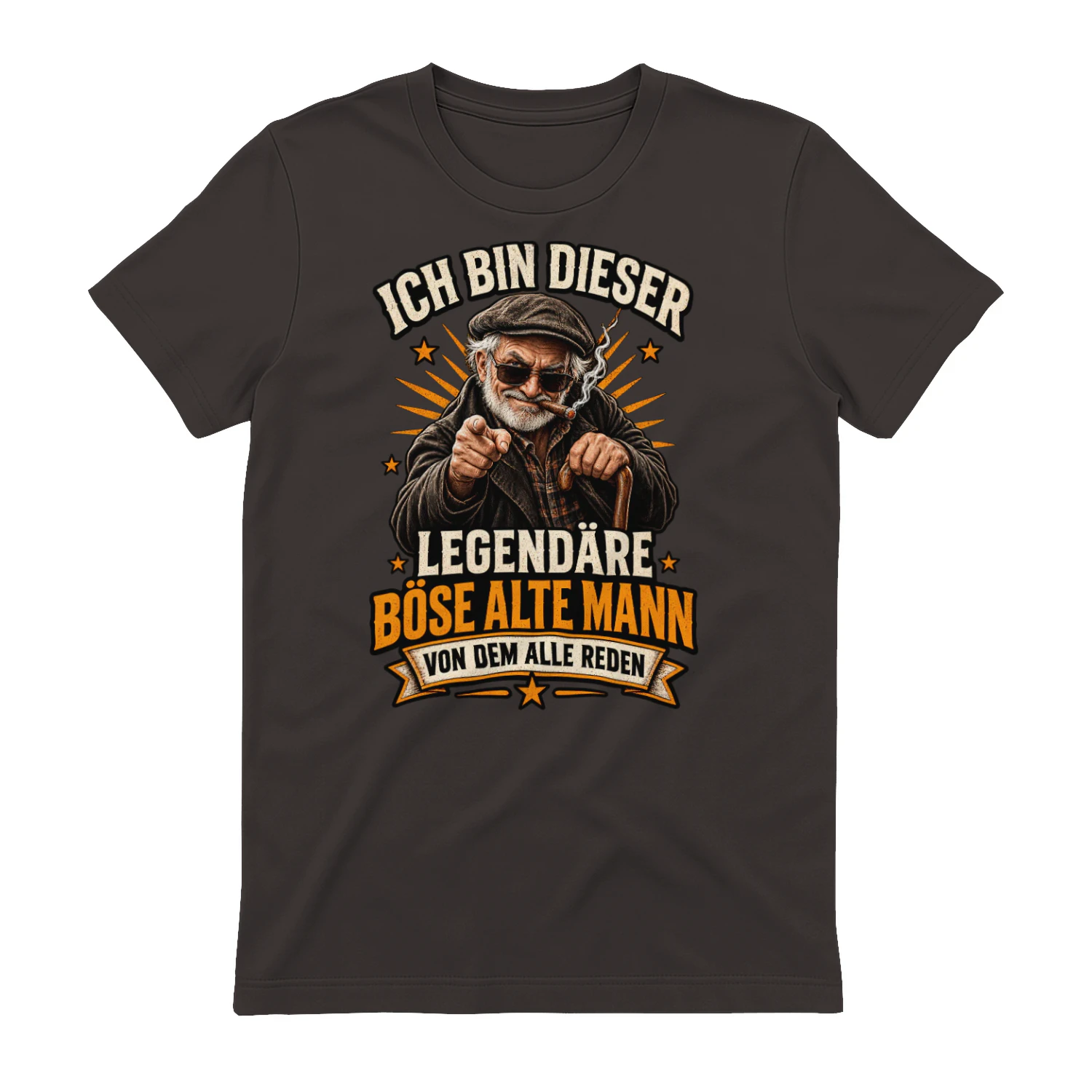 Der legendäre böse alte Mann – Lustiges Vintage T-Shirt