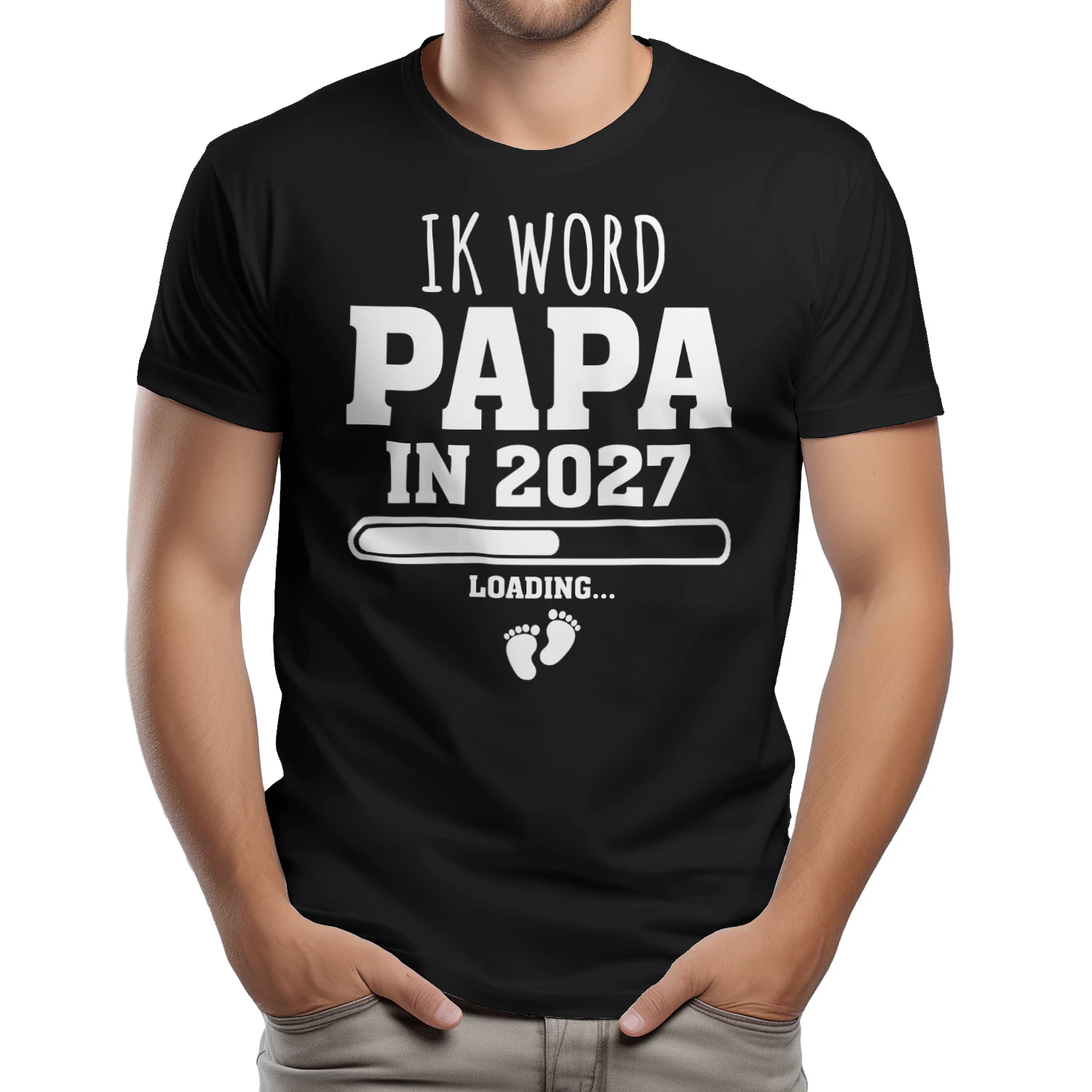 Ik Word Papa in 2027 T-shirt – Grappig Zwangerschapsaankondiging Shirt voor Aanstaande Vaders