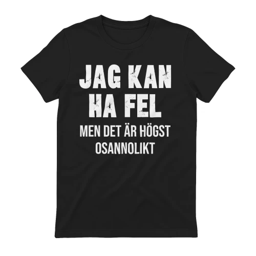 Jag Kan Ha Fel Men Det Är Högst Osannolikt