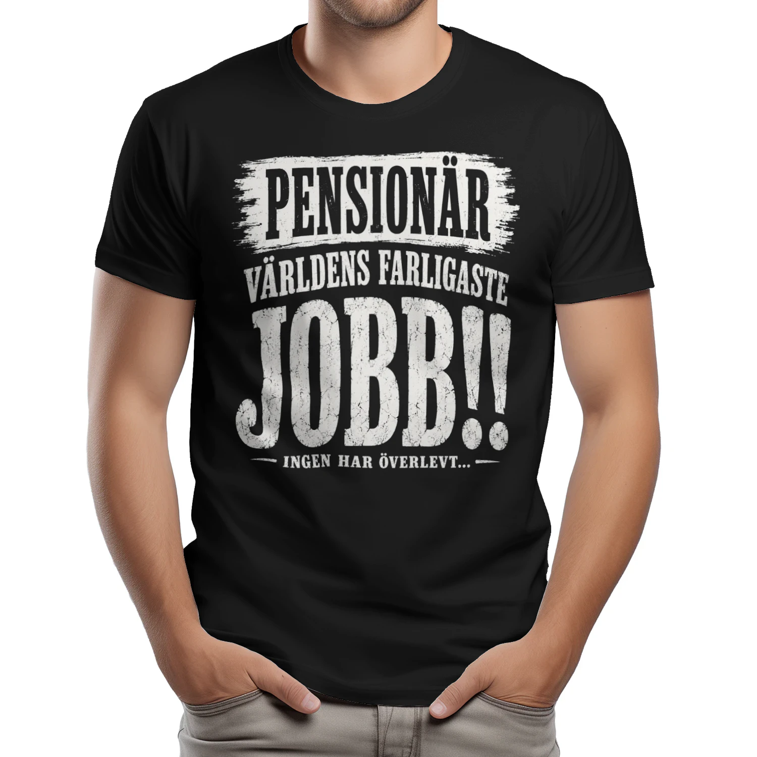Pensionär T-shirt – Världens Farligaste Jobb