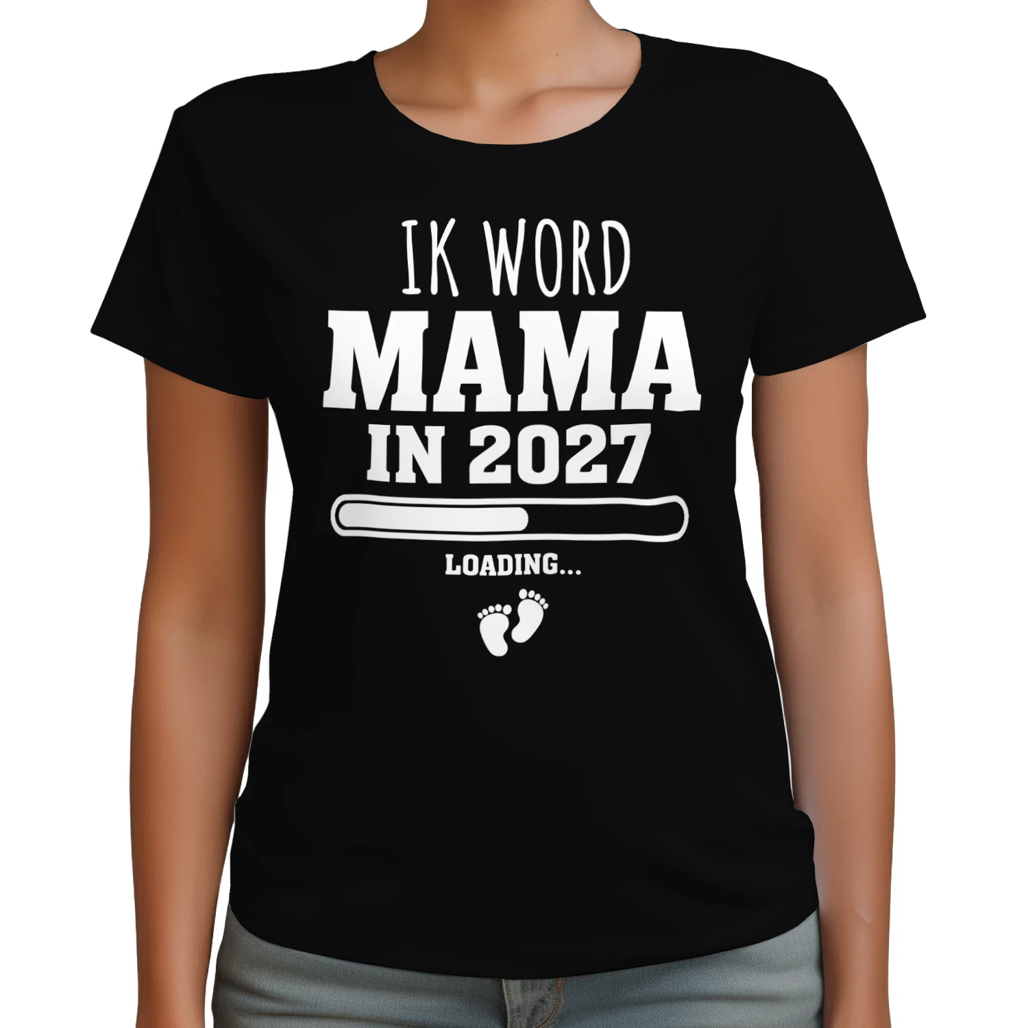 Ik Word Mama in 2027 T-shirt – Zwangerschapsaankondiging Shirt voor Aanstaande Moeders