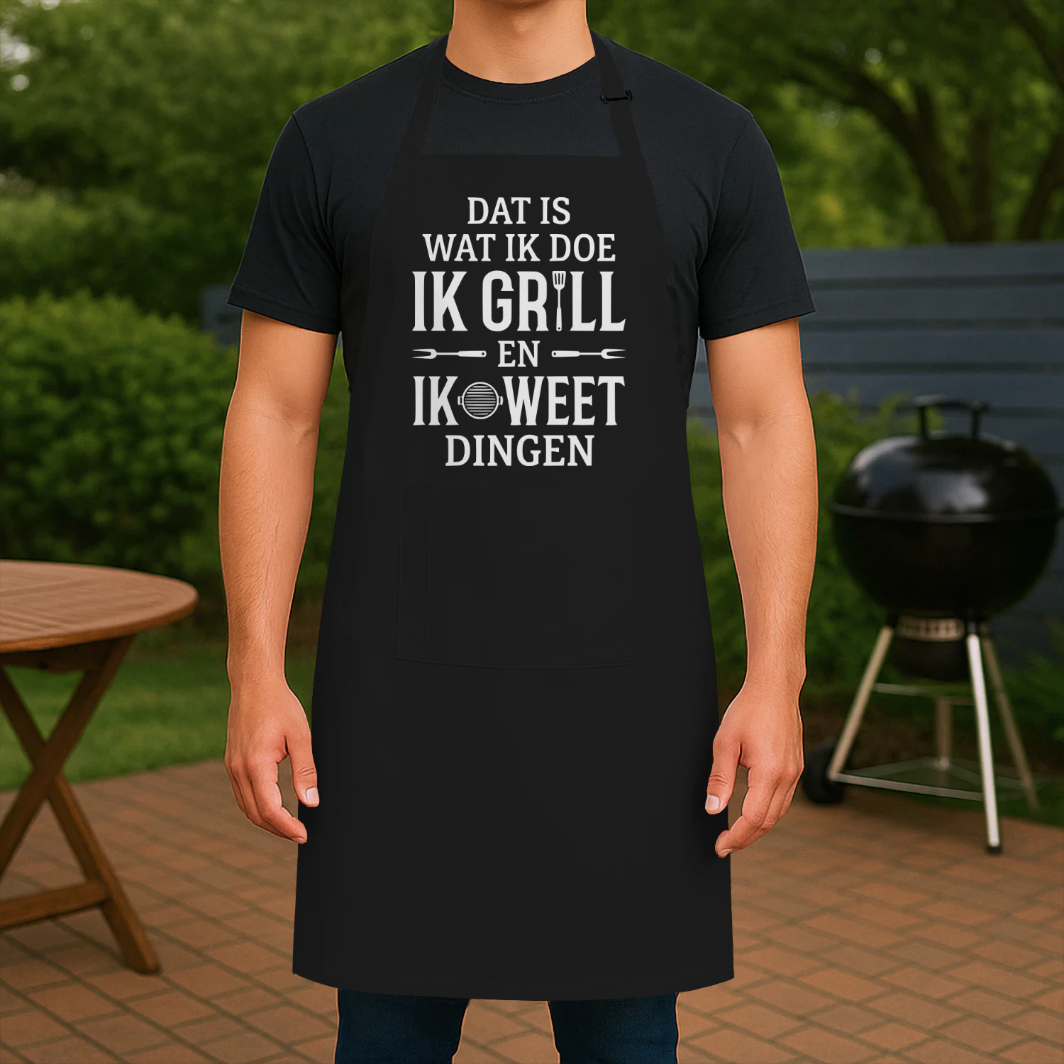 Dat Is Wat Ik Doe Ik Grill En Ik Weet Dingen – Grappige Barbecue BBQ Grillmaster