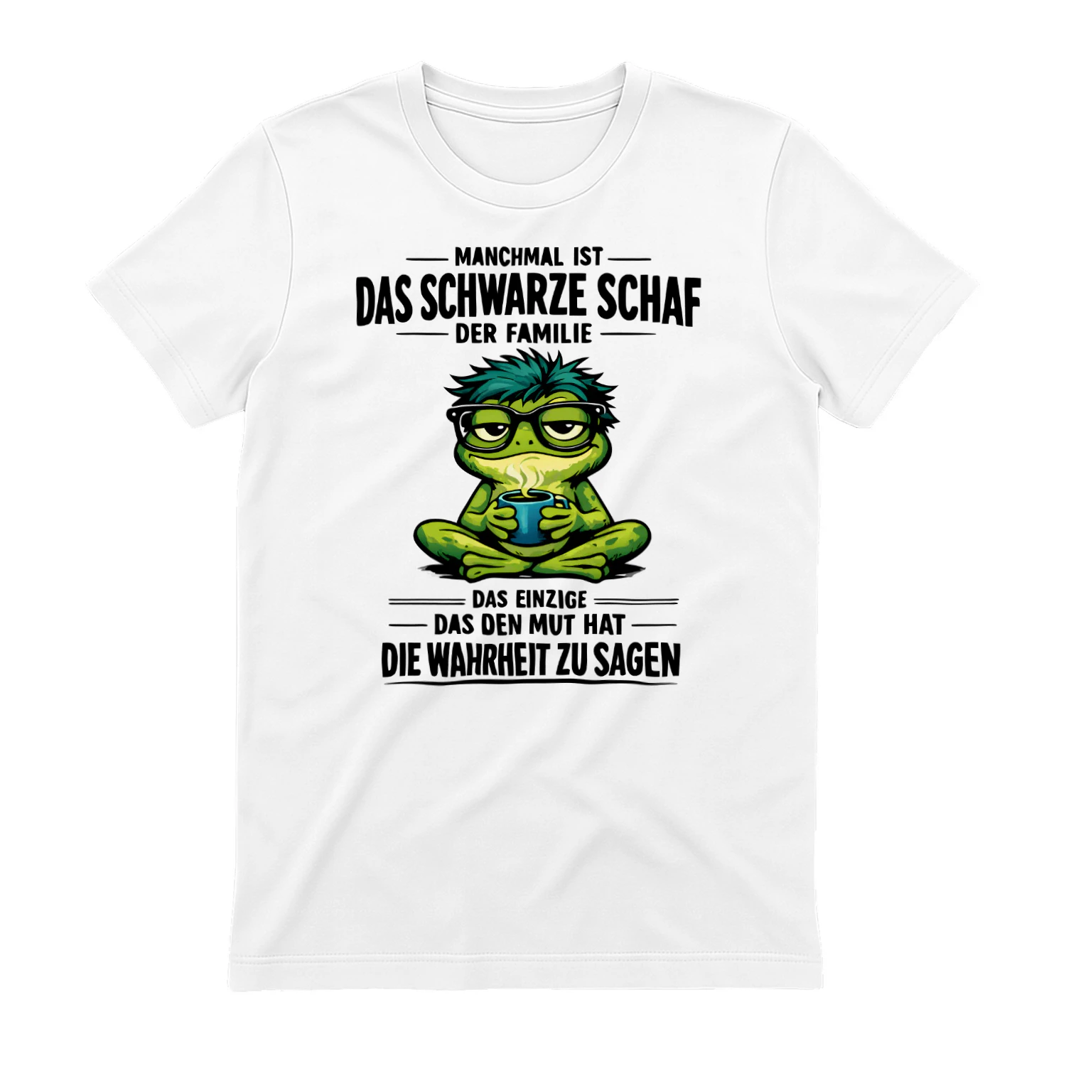 Schwarzes Schaf der Familie – Lustiger Spruch für Familienhumor