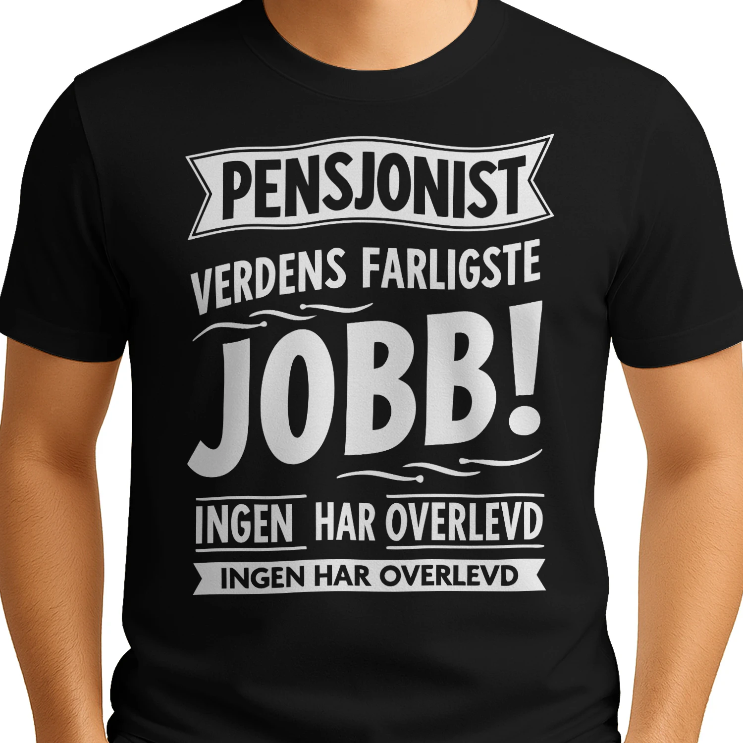 Morsomme sitater om jobb "Farlig Jobb" slagord - Med norsk humor