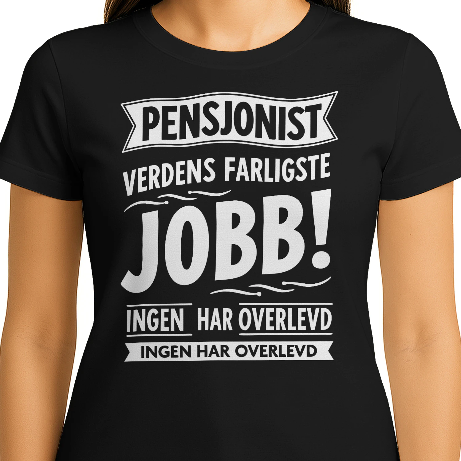 Morsomme sitater om jobb "Farlig Jobb" slagord - Med norsk humor