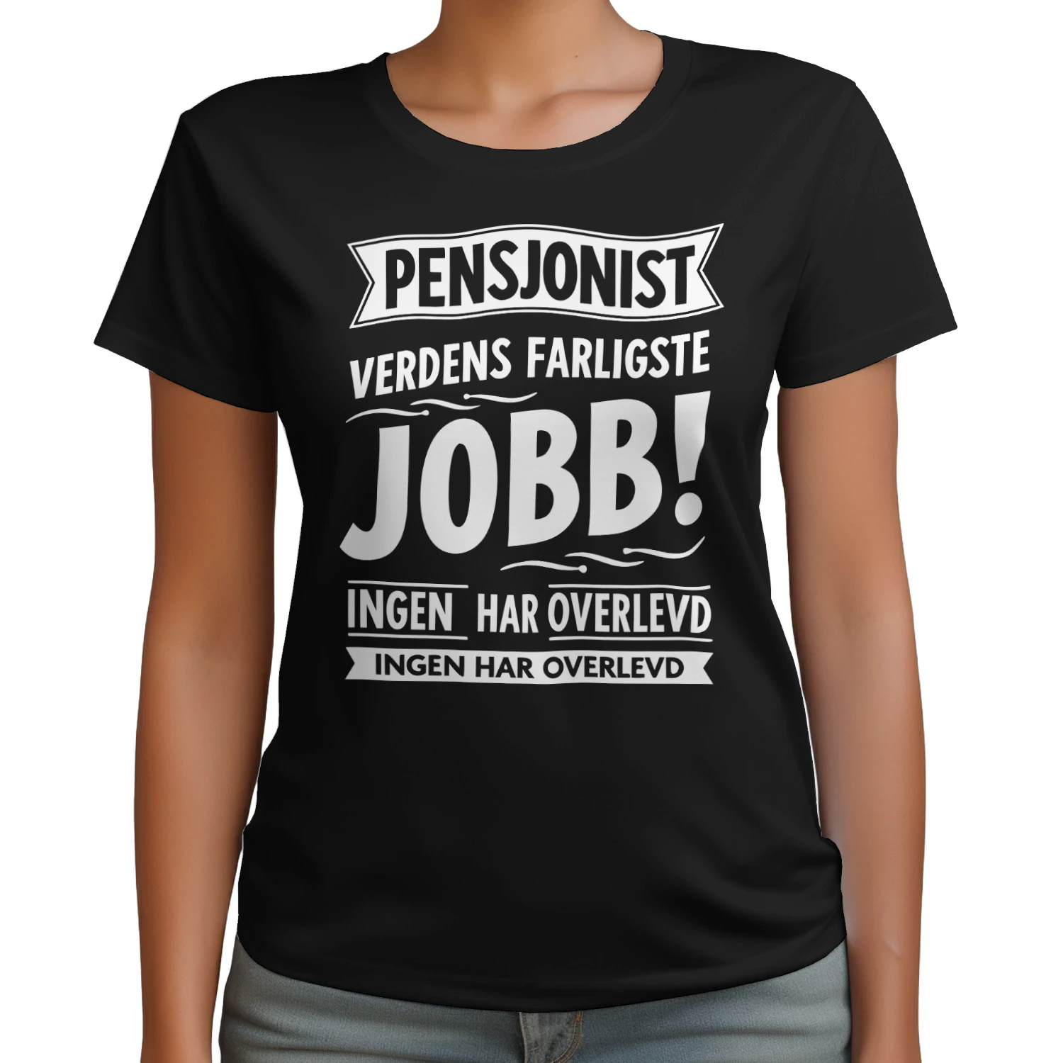 Morsomme sitater om jobb "Farlig Jobb" slagord - Med norsk humor