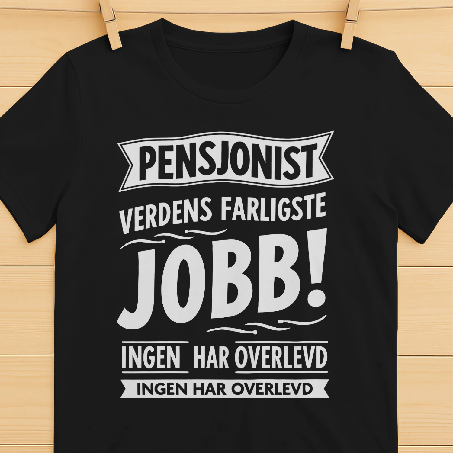 Morsomme sitater om jobb "Farlig Jobb" slagord - Med norsk humor