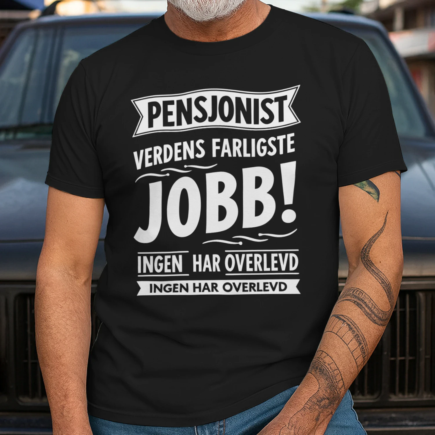 Morsomme sitater om jobb "Farlig Jobb" slagord - Med norsk humor