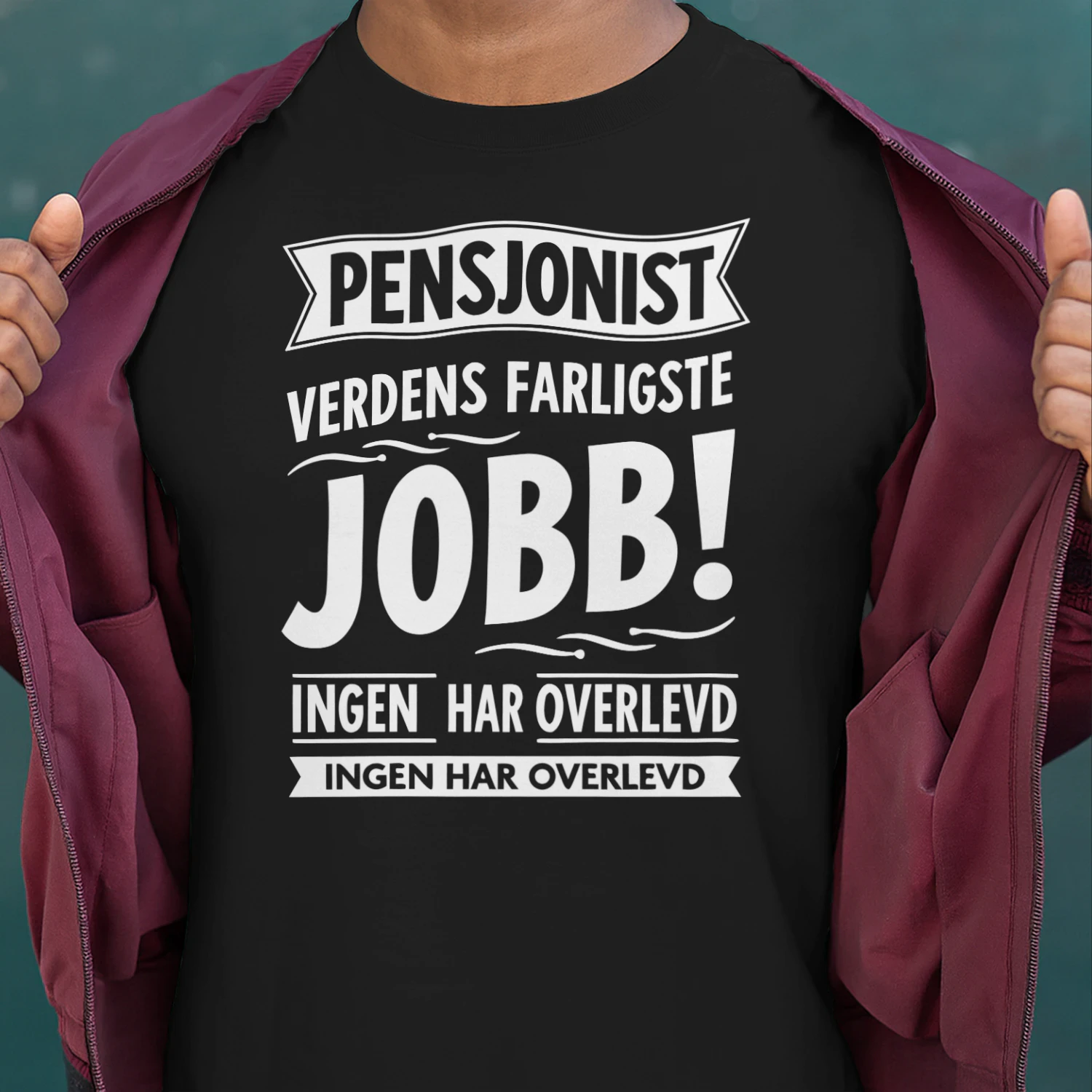 Morsomme sitater om jobb "Farlig Jobb" slagord - Med norsk humor