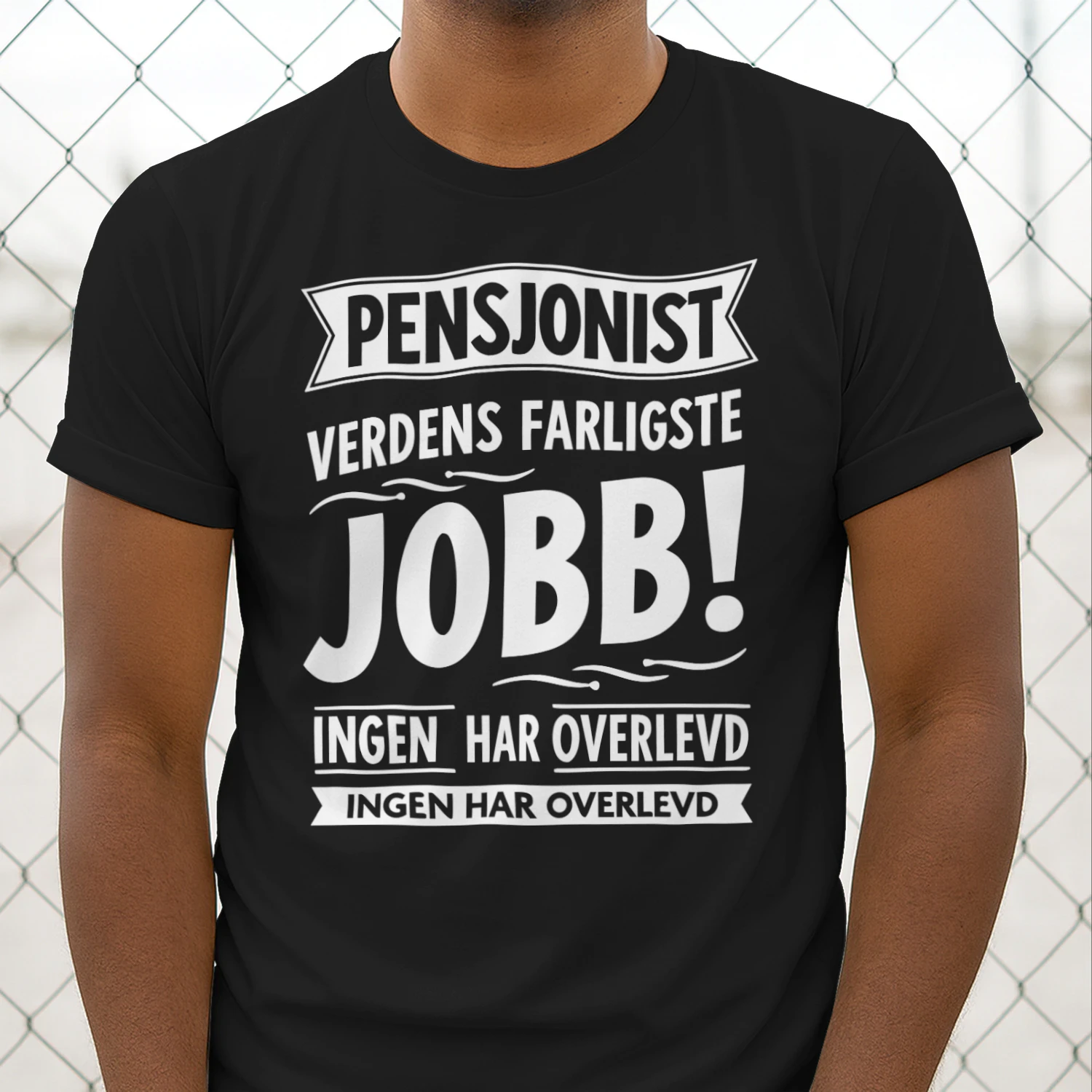 Morsomme sitater om jobb "Farlig Jobb" slagord - Med norsk humor