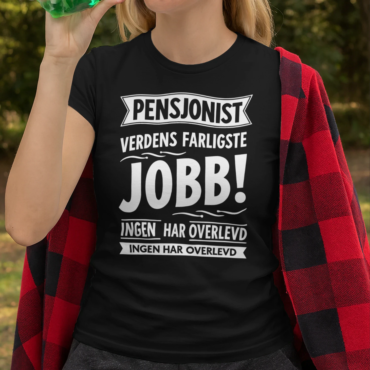 Morsomme sitater om jobb "Farlig Jobb" slagord - Med norsk humor