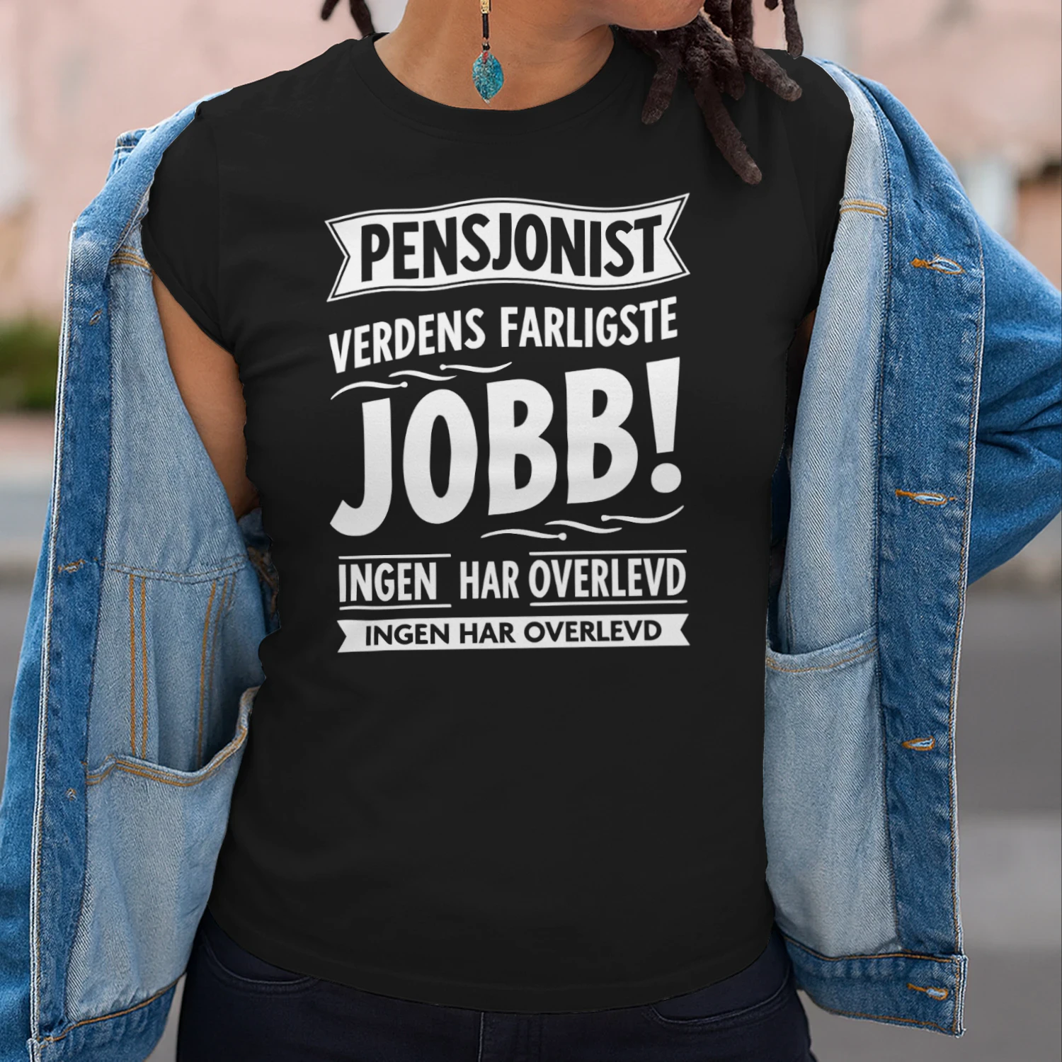 Morsomme sitater om jobb "Farlig Jobb" slagord - Med norsk humor