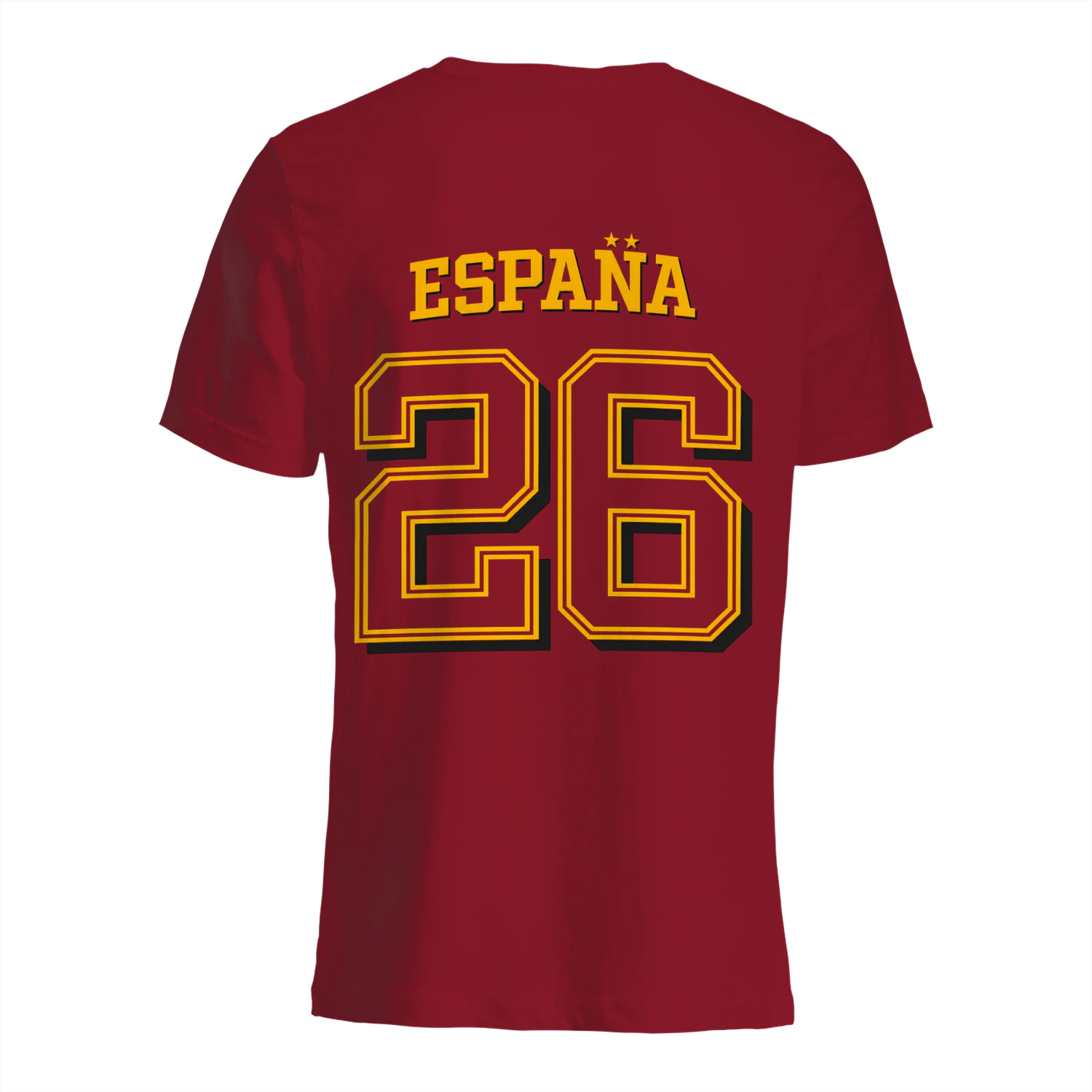 🏆 España Campeones 2026 Roja con Diseño Deportivo para Aficionados al Fútbol ❤️💛 🏆