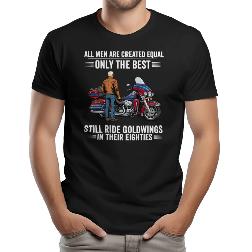 All Men Are Created Equal Only the Best Still Ride goldwings in Their Eightie