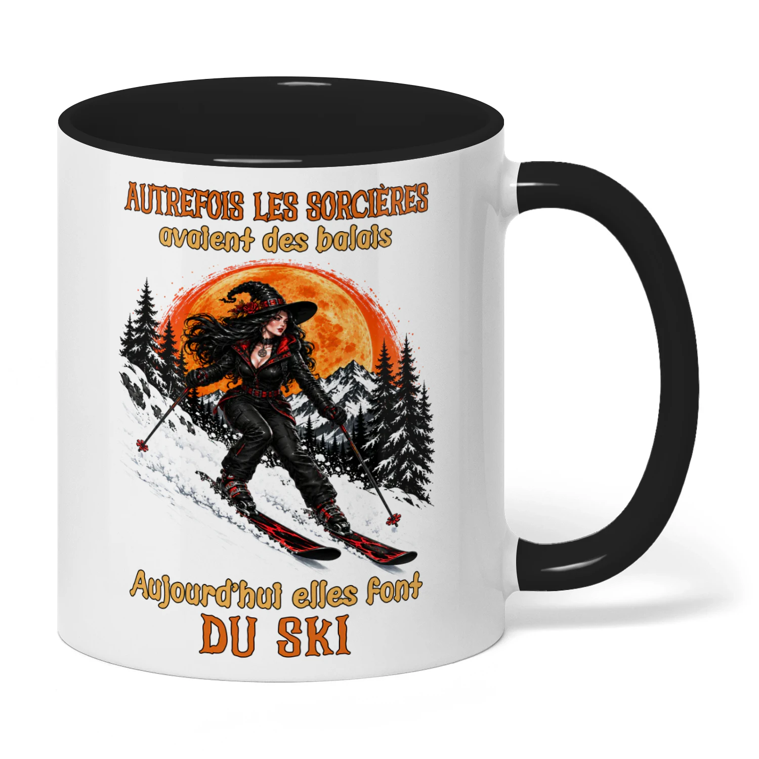 FR0239 - Autrefois les sorcières avaient des balais Aujourd'hui elles font du ski