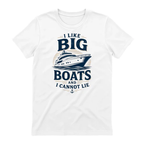I Like Big Boats and I Cannot Lie Funny T-Shirt