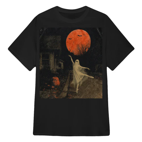 Ghostly Ballet Beneath the Harvest Moon