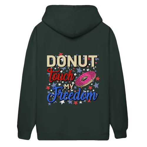 Donut Touch My Freedom Patriotic Donut - Funny 4th of July Graphic