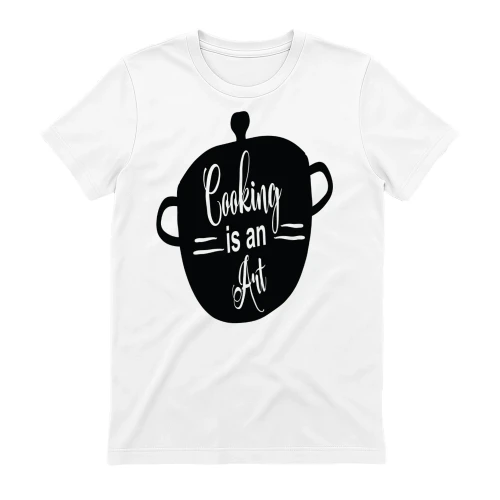 Cooking Is An Art Cooking Pot Silhouette - Culinary Quote Graphic