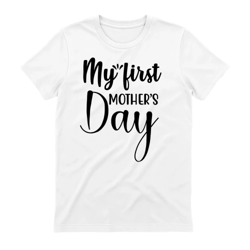 My First Mother's Day Hand Lettered - Cute New Mom Design