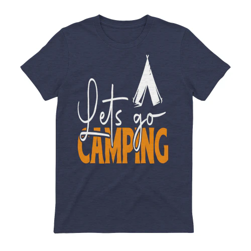 Let's Go Camping Bold Typography - Outdoor Adventure Design