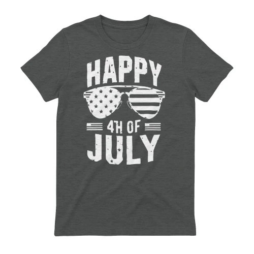 Happy 4th Of July American Flag Sunglasses - Patriotic USA Graphic