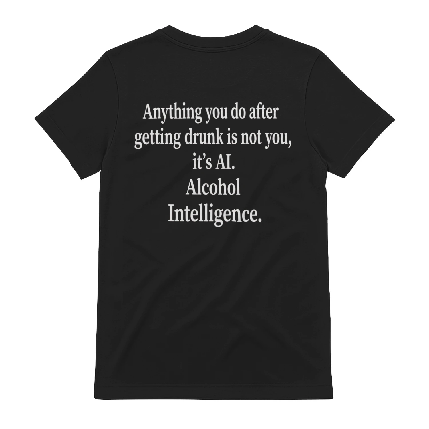 Alcohol Intelligence Funny Tee