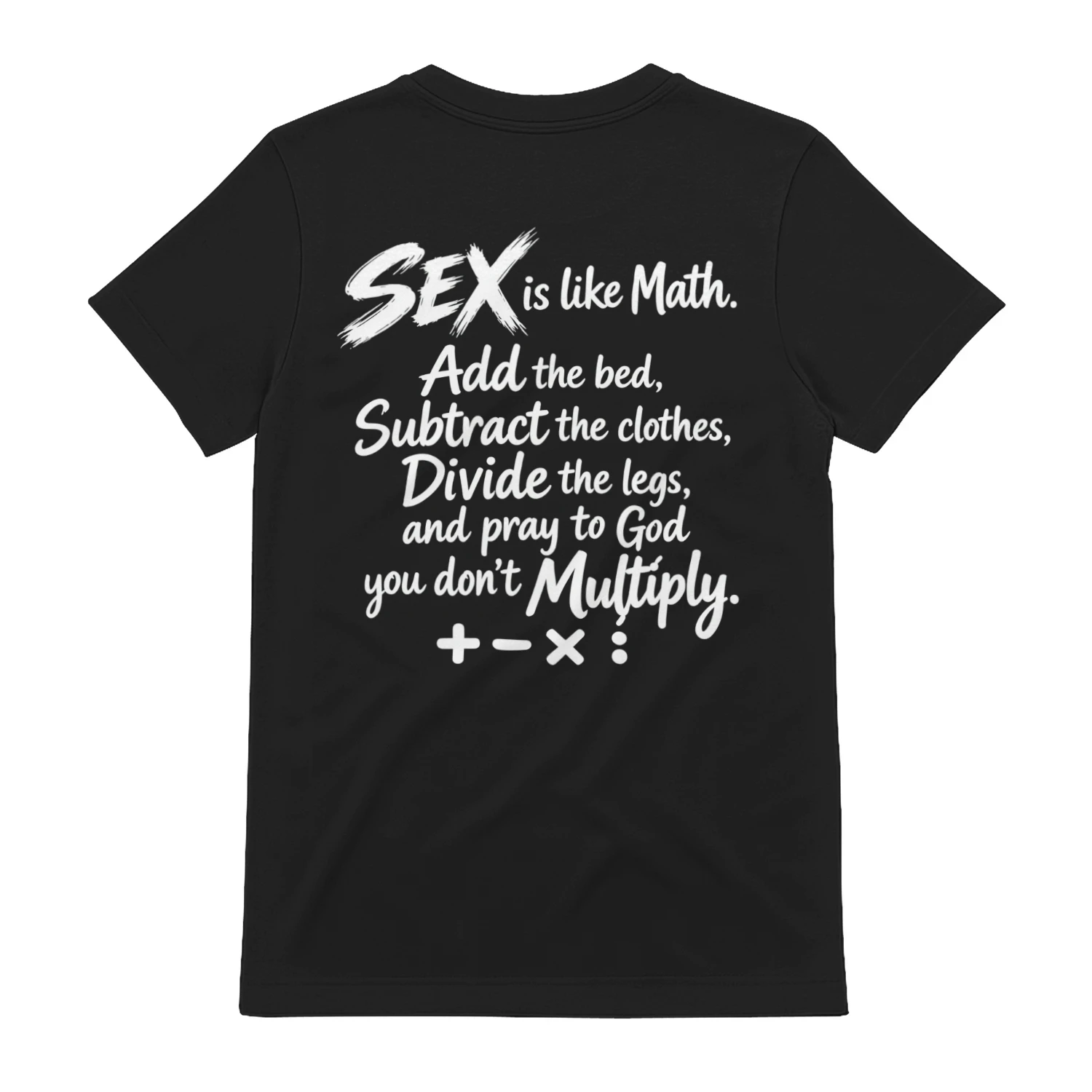 Sex Is Like Math Funny T-Shirt