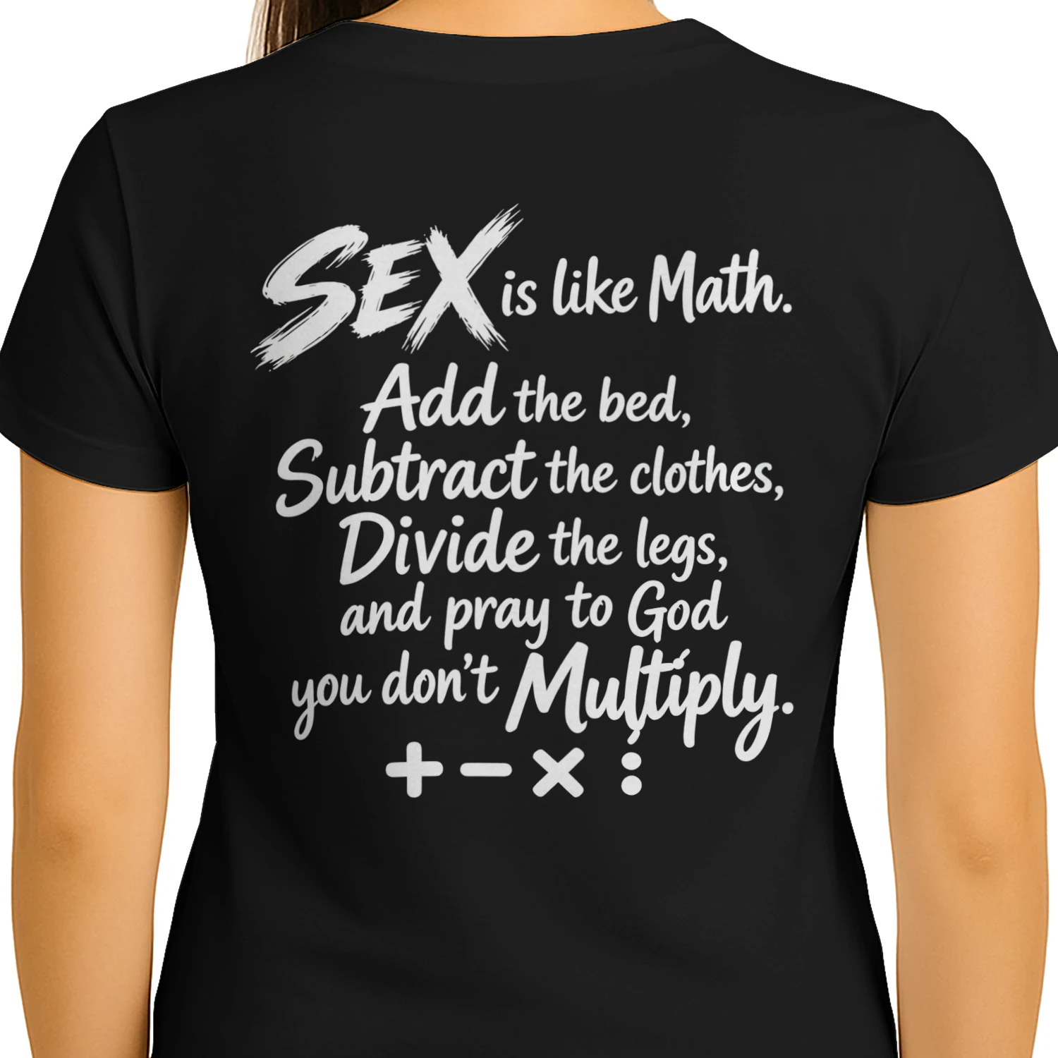 Sex Is Like Math Funny T-Shirt