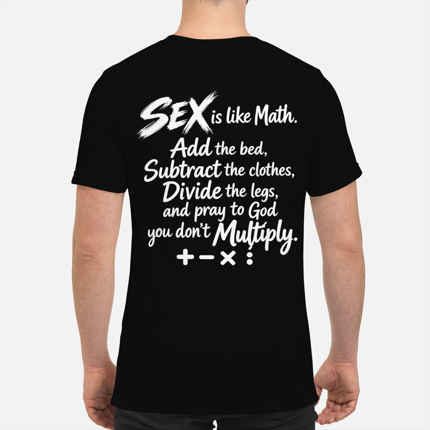Sex Is Like Math Funny T-Shirt
