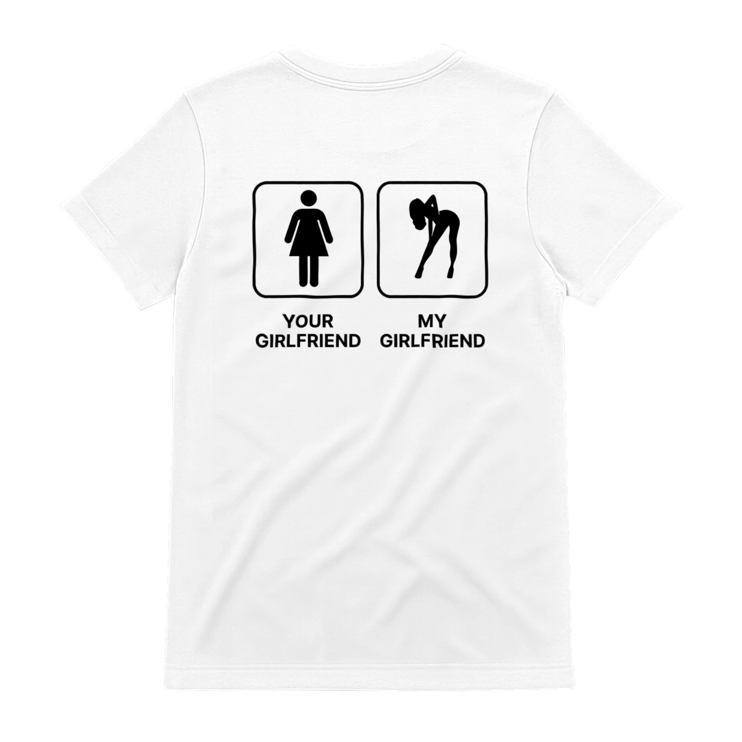 Your Girlfriend vs. My Girlfriend" Funny Comparison Tee