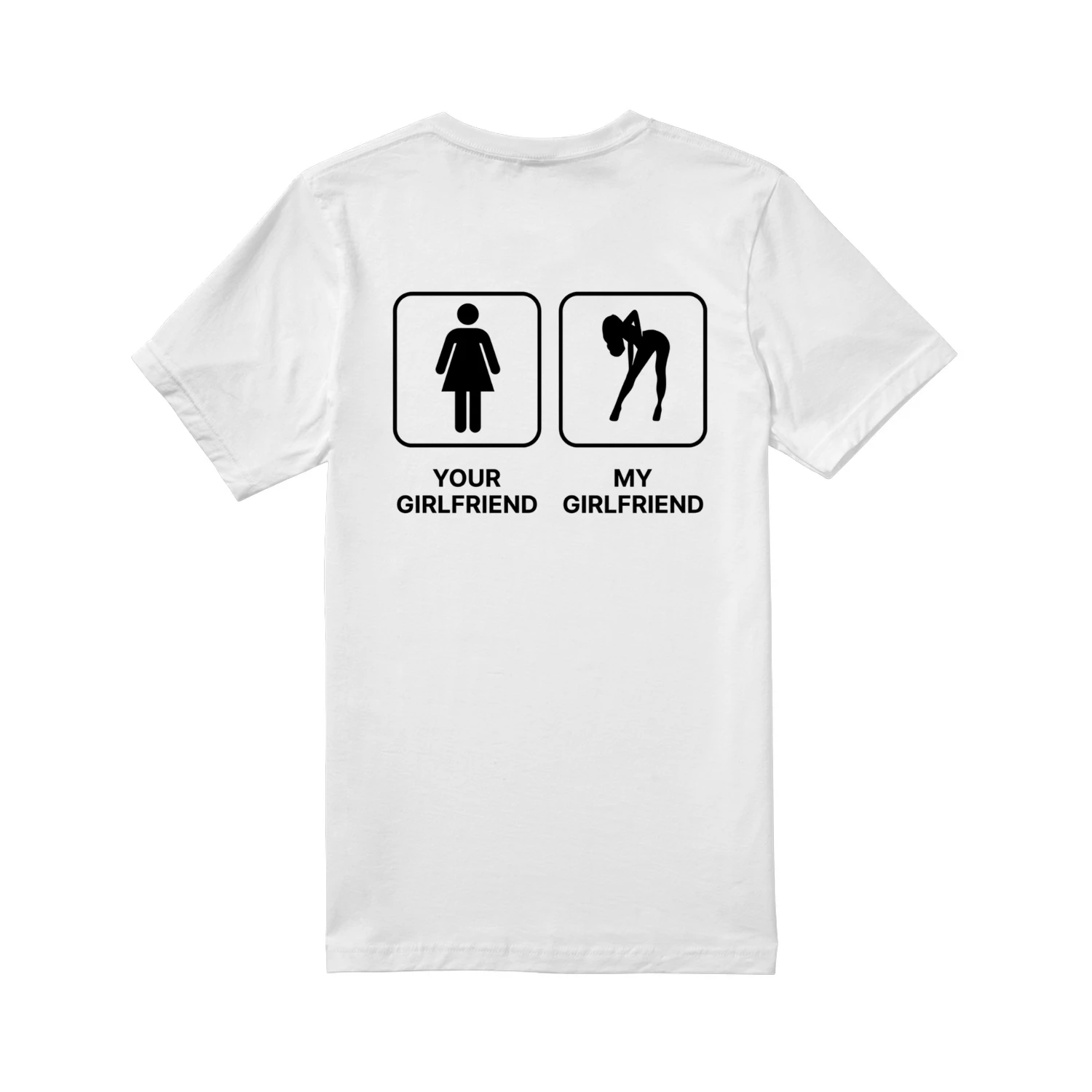 Your Girlfriend vs. My Girlfriend" Funny Comparison Tee