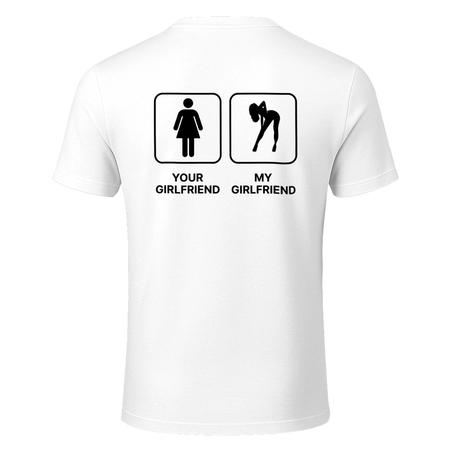 Your Girlfriend vs. My Girlfriend" Funny Comparison Tee