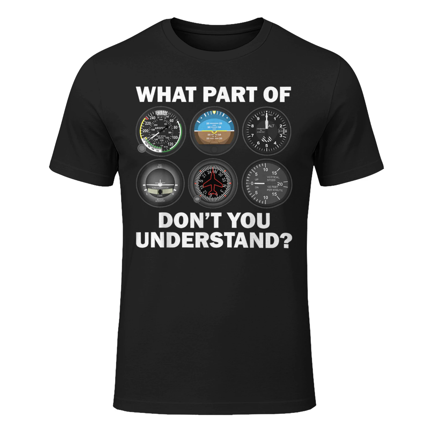 Funny Pilot Art Men Women Aviation Airline Pilot Instruments