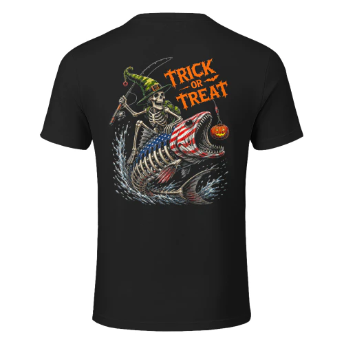 Halloween Trick or Treat Skeleton Fishing Halloween