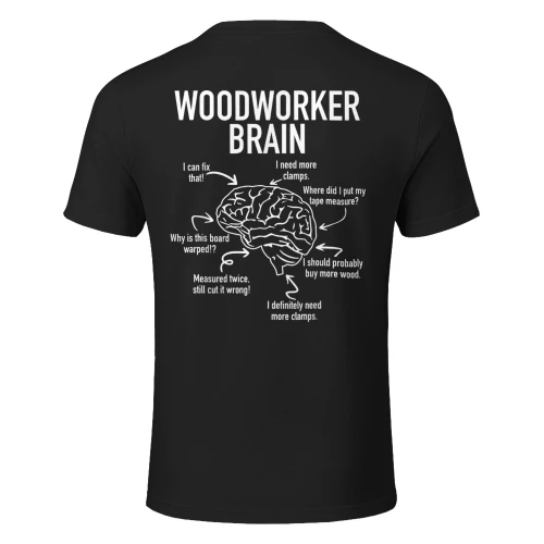 Woodworker Brain Funny Woodworking Humor