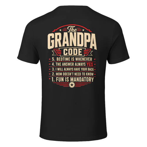 The Grandpa Code Family Rules Grandchildren Humor Joke