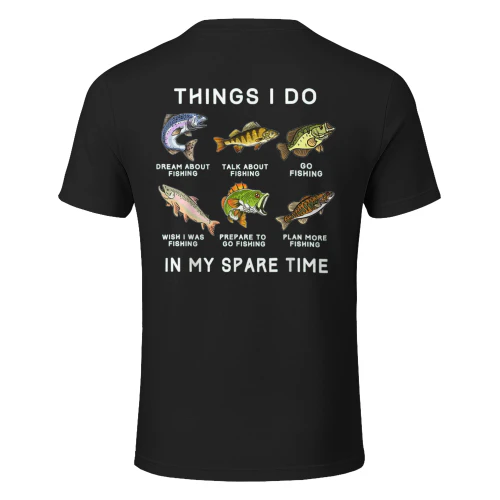 Things I Do in My Spare Time Fishing Boys Men Bass Fishing