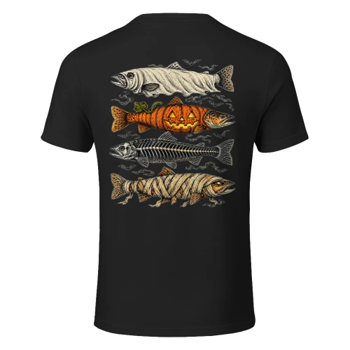Halloween Trout Fish Ghost Pumpkin Skeleton Mummy