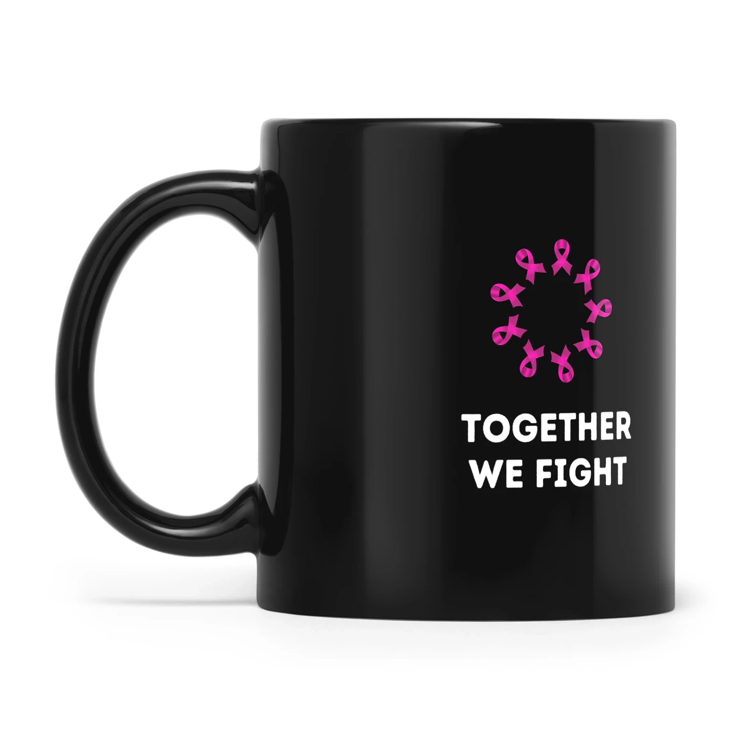 Together We Fight Breast Cancer Awareness mugs