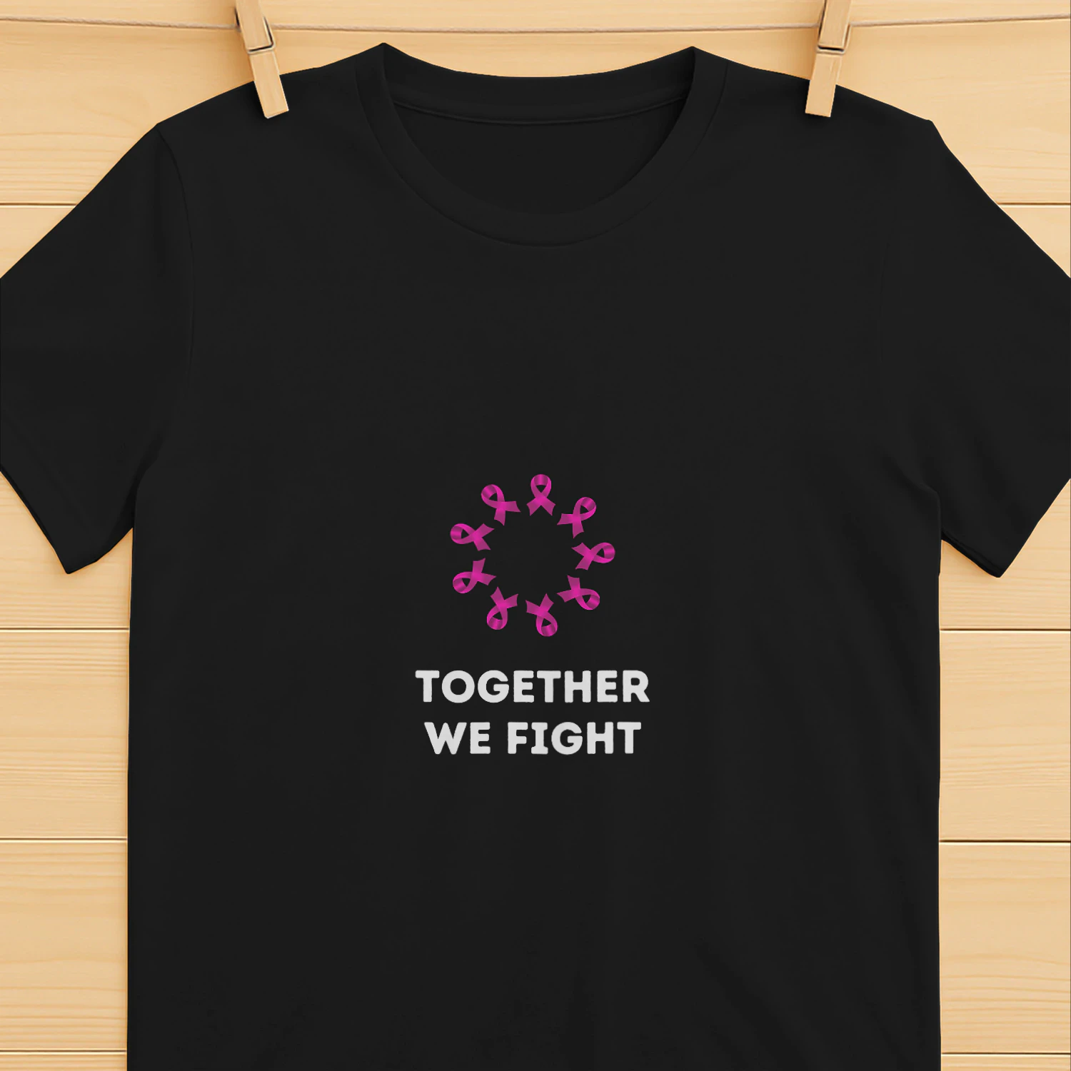 Together We Fight Breast Cancer Awareness T-Shirt