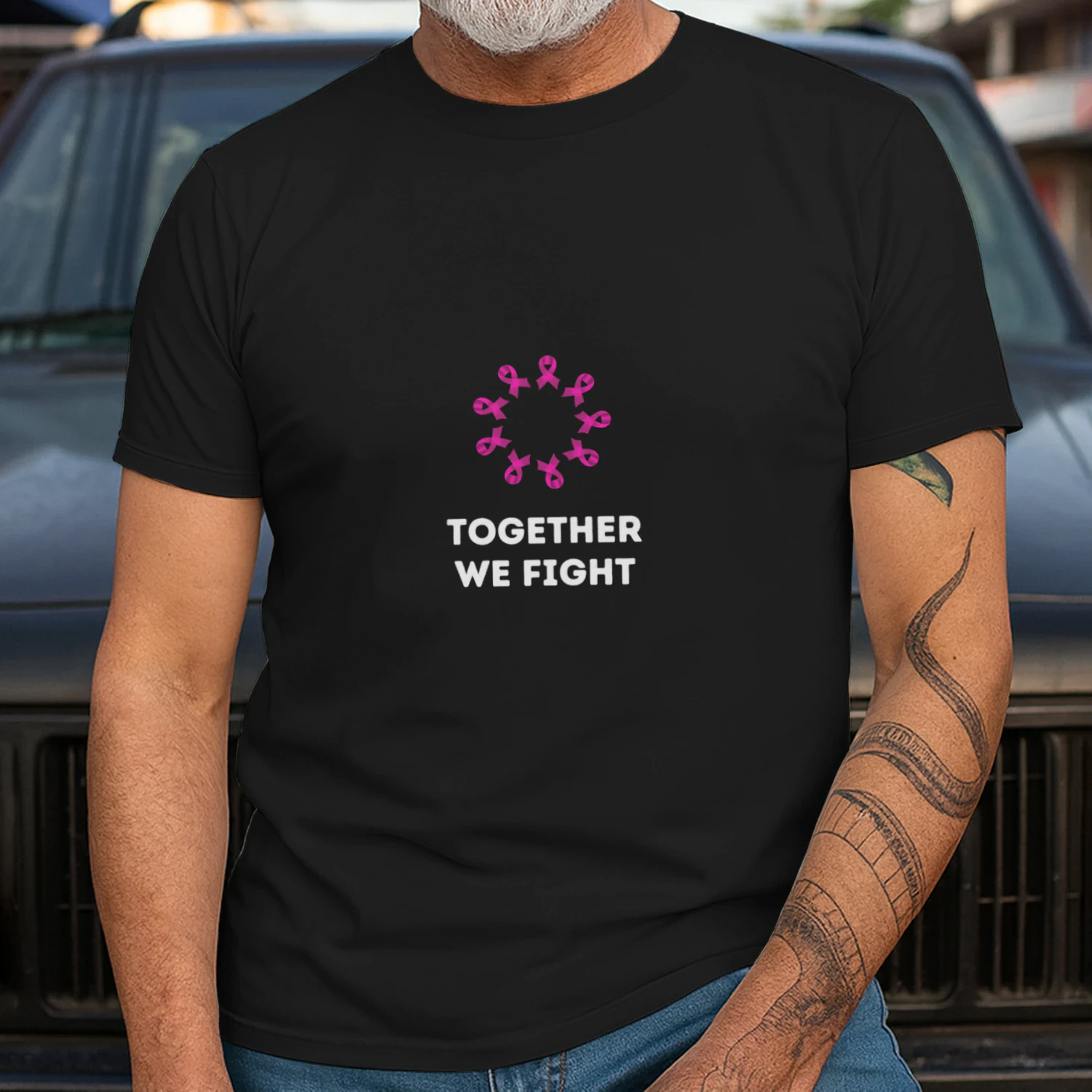 Together We Fight Breast Cancer Awareness T-Shirt