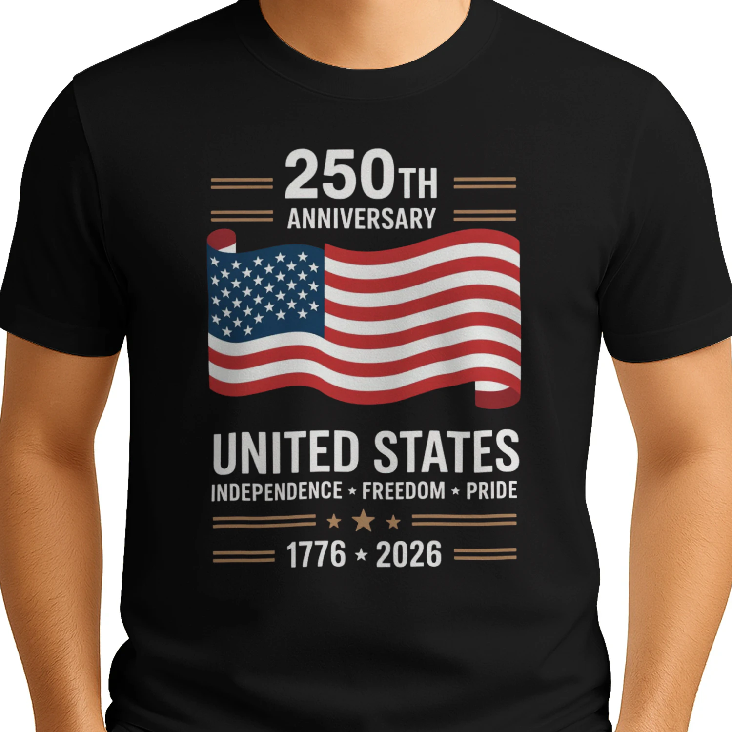 250 Anniversary USA 4th of July Patriotic 250 Years 
